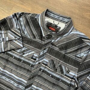 Rock&Roll Denim Men's Pearl Snap Lightweight Button Up Shirt Sz S Cowboy Western